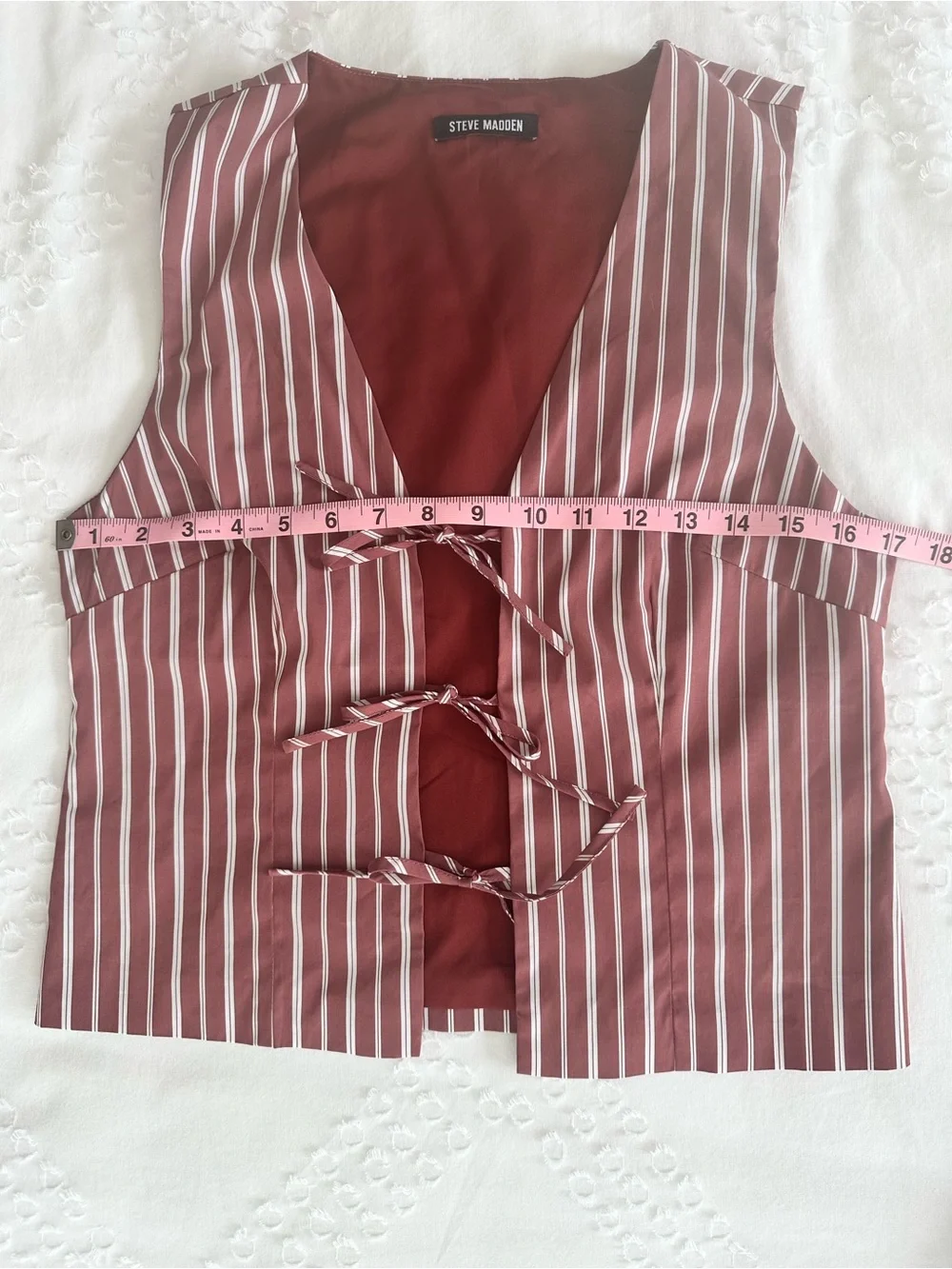 Steve Madden Aliza Top and Malena Shorts Matching Set in Dusty Brick